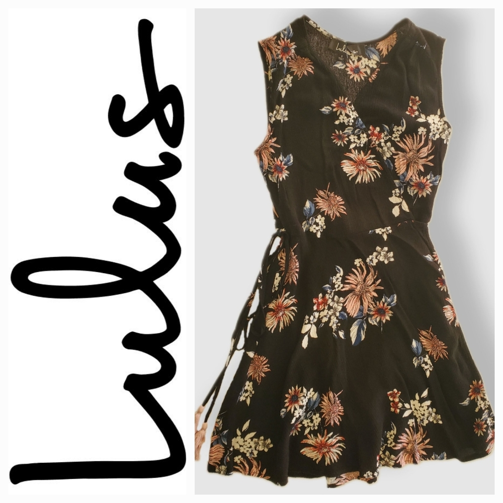 Lulu's | Wrap Floral Sleeveless Dress